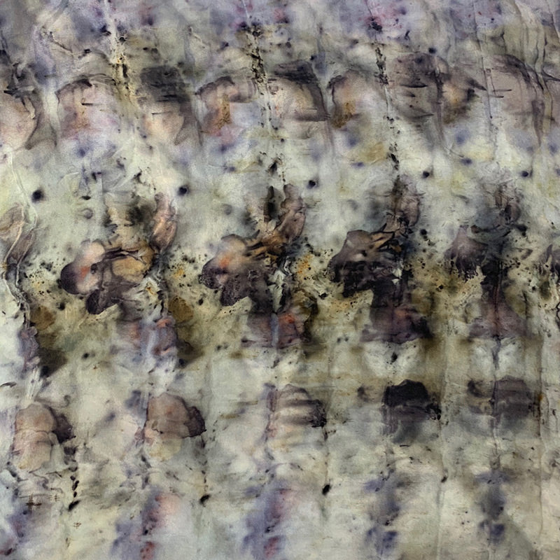 Silk Bandana / Altar Cloth - Blue Roses