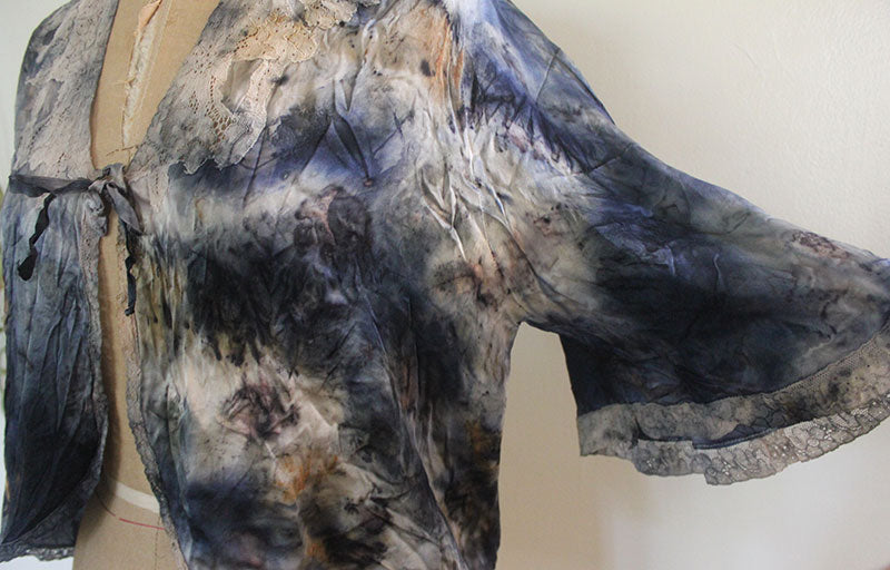 Plant Infused Vintage Cardigan - Midnight light