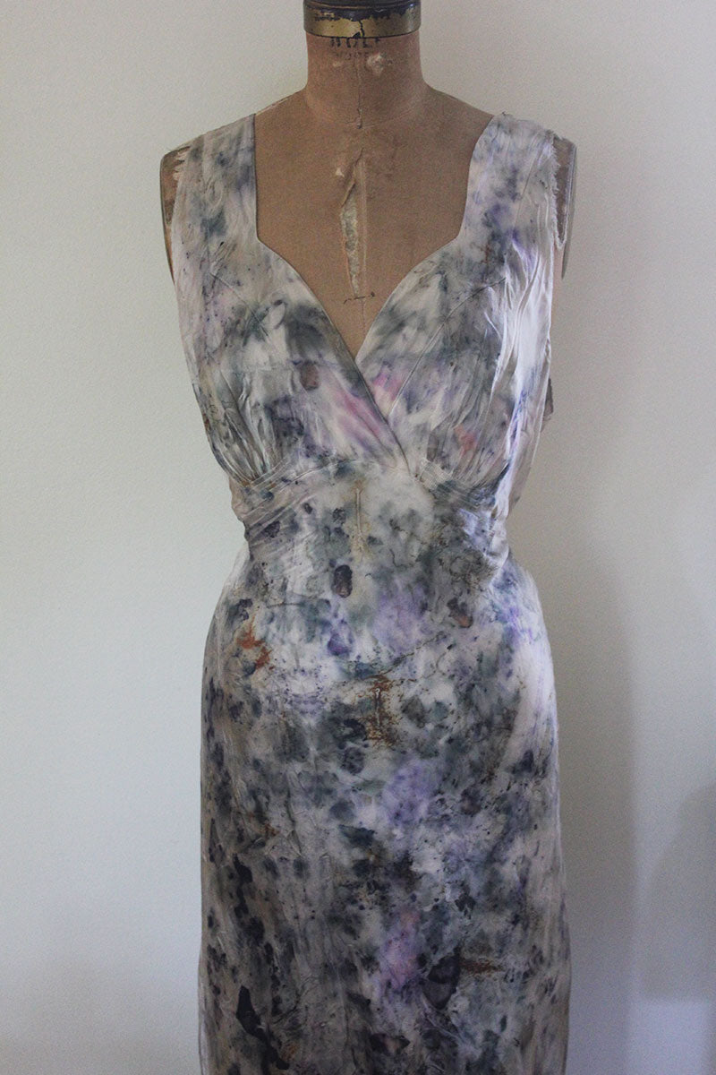 Plant Dyed Vintage Silk Dress - Ceremony