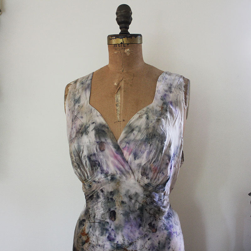 Plant Dyed Vintage Silk Dress - Ceremony