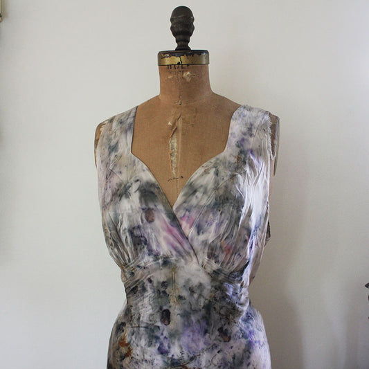 Plant Dyed Vintage Silk Dress - Ceremony