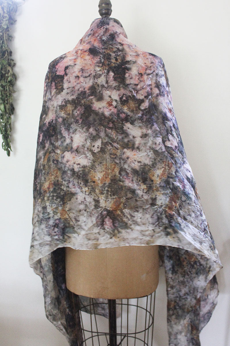 Plant Dyed Silk Shawl - Citrus