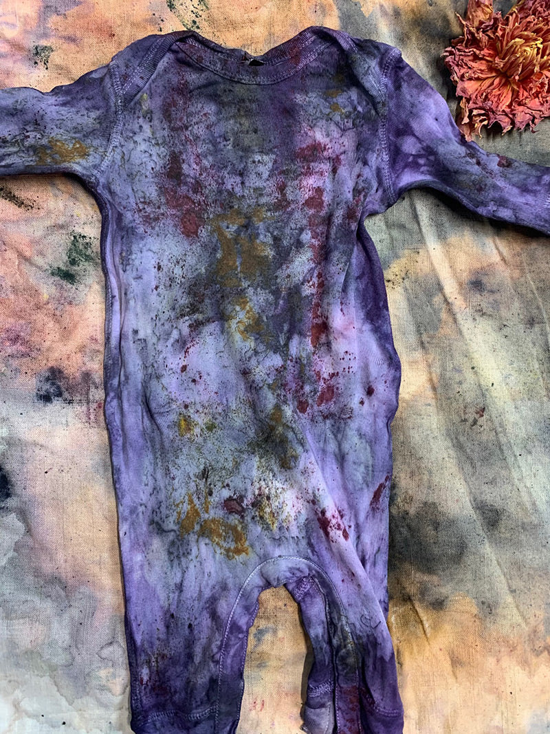 Plant Dyed Cotton Coveralls - 12M