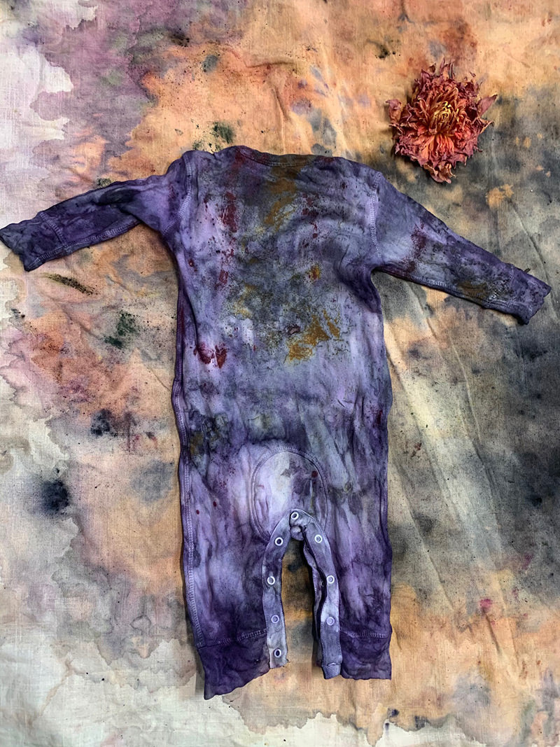 Plant Dyed Cotton Coveralls - 12M