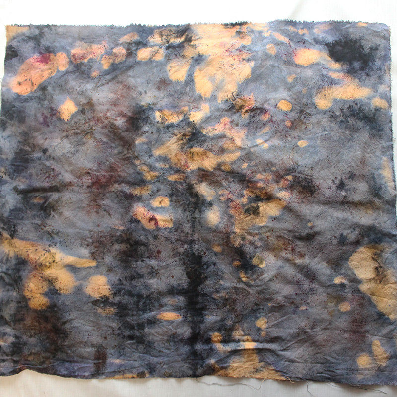 Plant Infused Raw Silk Bandana/Altar Cloth - Divine Crown