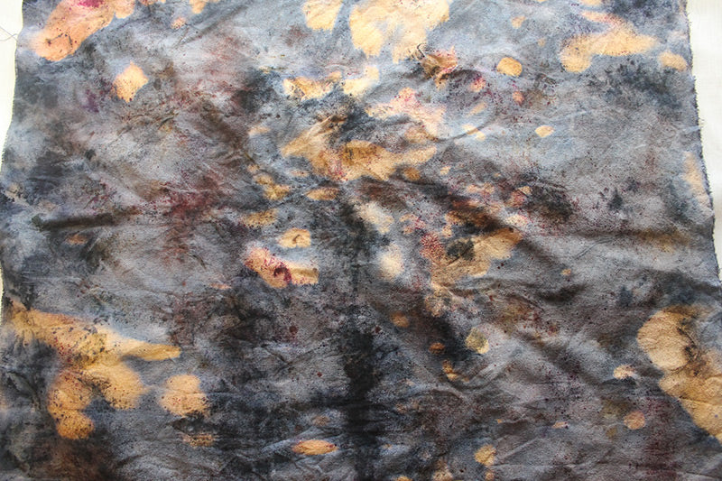 Plant Infused Raw Silk Bandana/Altar Cloth - Divine Crown