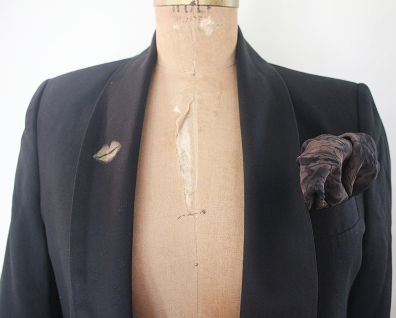 Plant dyed Bandana/Pocket Square/Altar Cloth