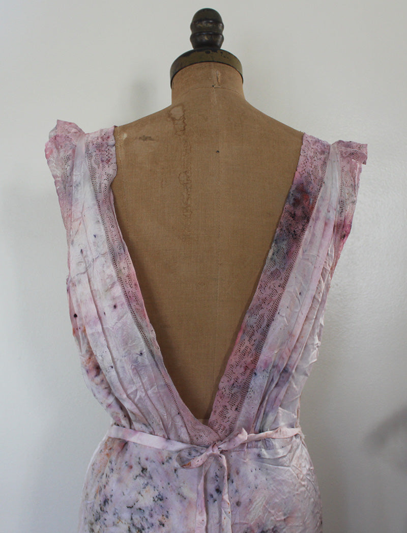 Up-cycled Vintage Silk Dress - Sweet Rose
