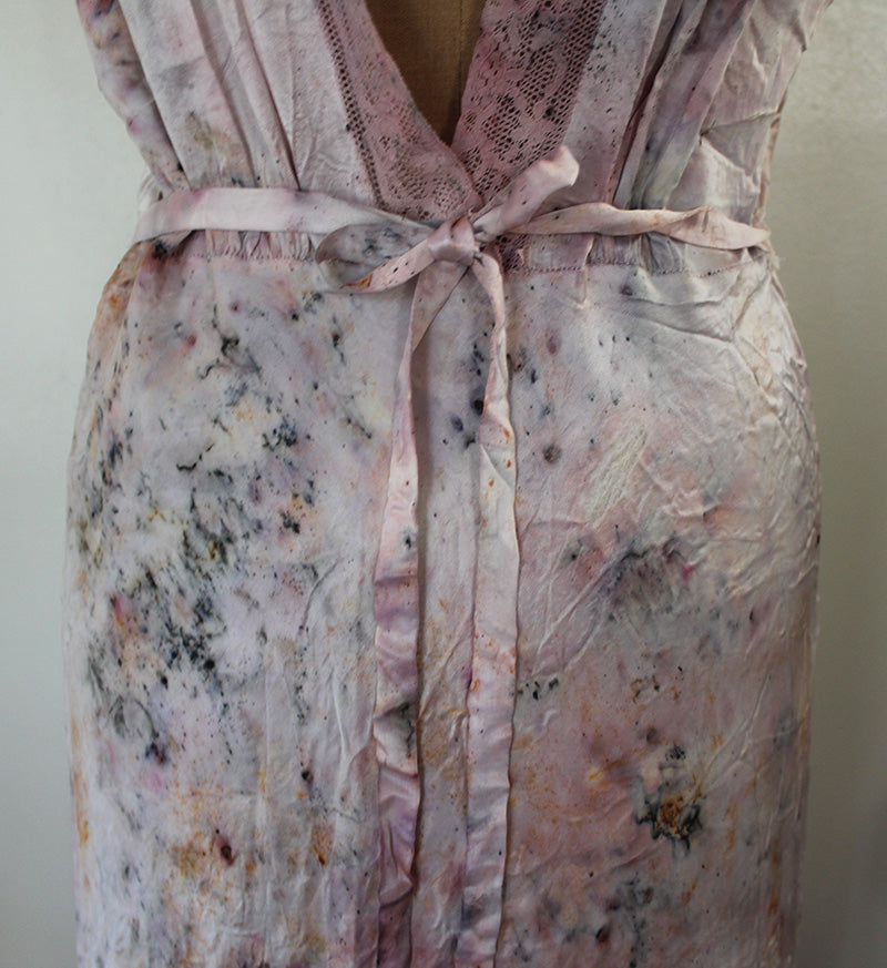 Up-cycled Vintage Silk Dress - Sweet Rose