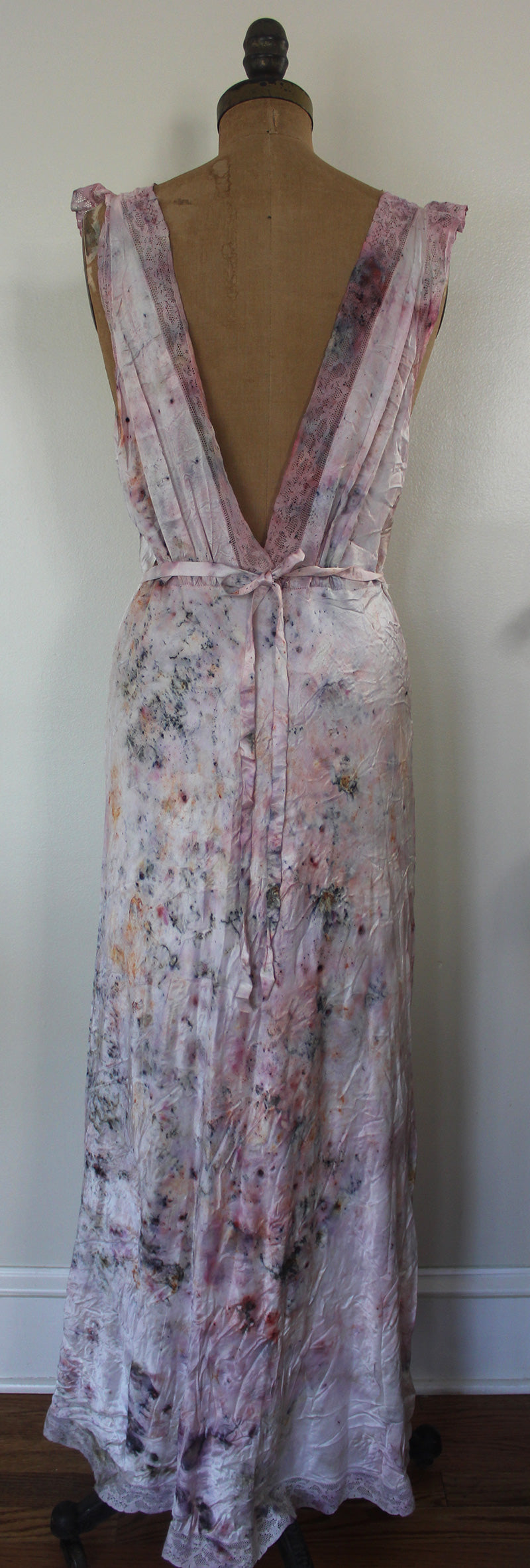 Up-cycled Vintage Silk Dress - Sweet Rose