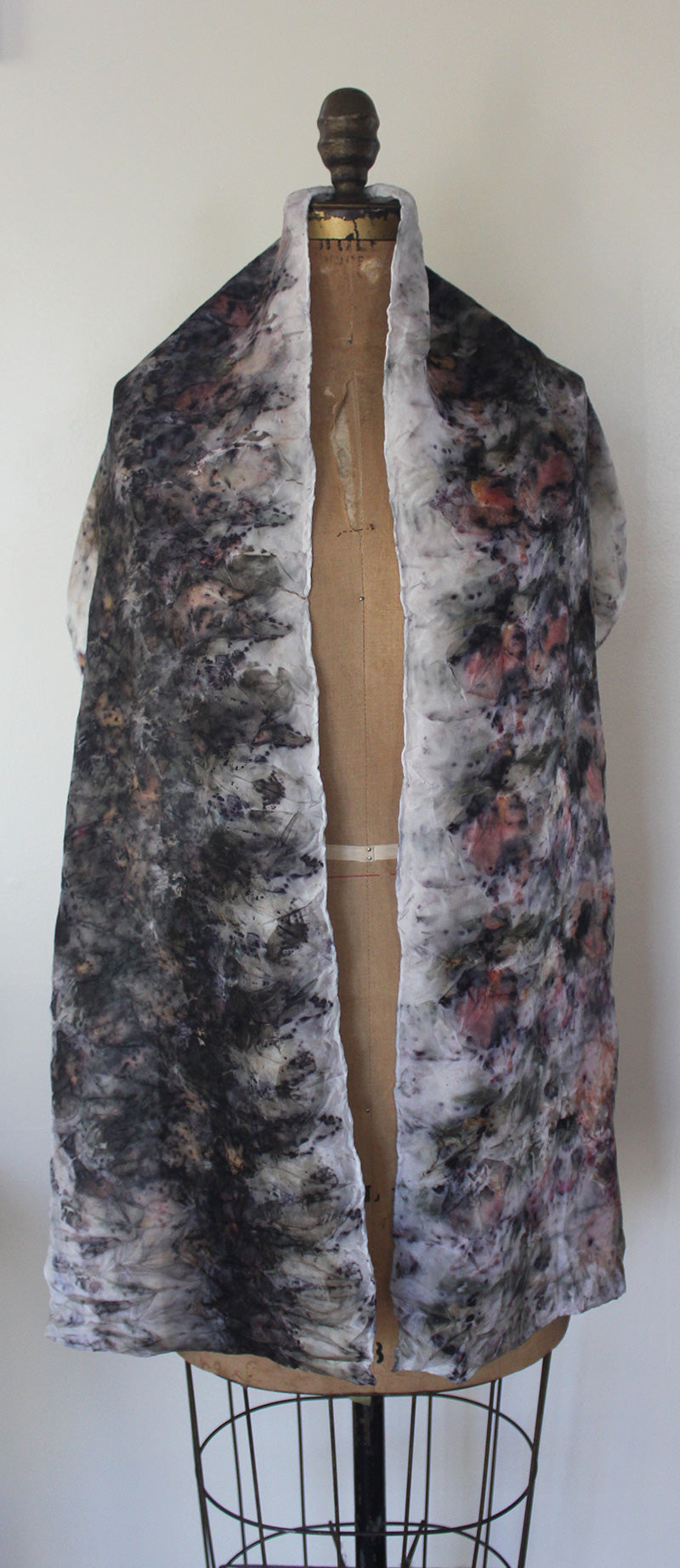 Plant Dyed Silk Scarf ~