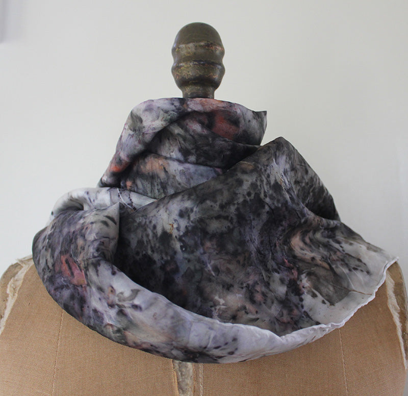 Plant Dyed Silk Scarf ~