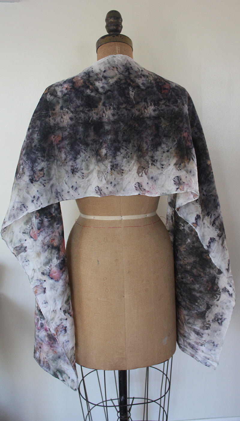Plant Dyed Silk Scarf ~