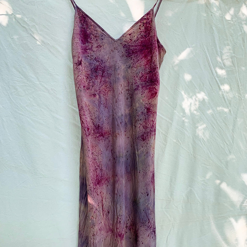 Silk Bias Cut Slip Dress - Fire Goddess