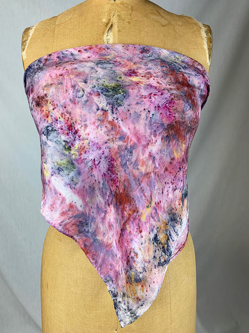 Botanically Dyed Silk Scarf - Faye Magic