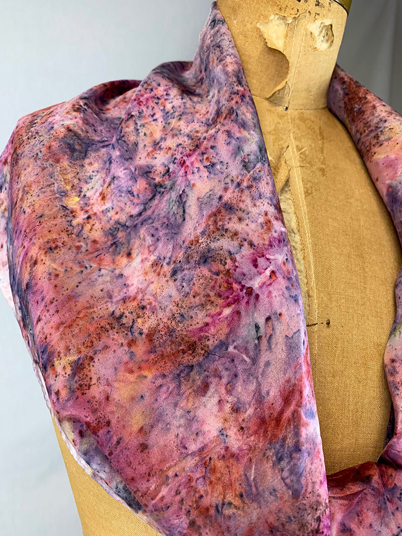 Botanically Dyed Silk Scarf - Faye Magic