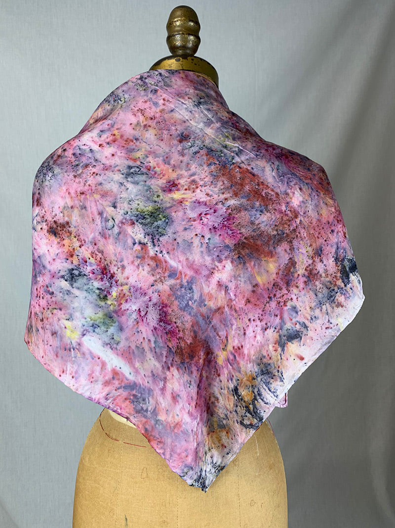 Botanically Dyed Silk Scarf - Faye Magic