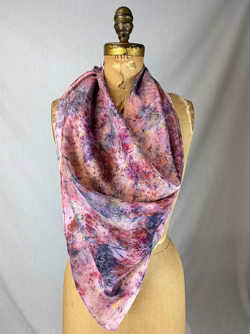 Botanically Dyed Silk Scarf - Faye Magic