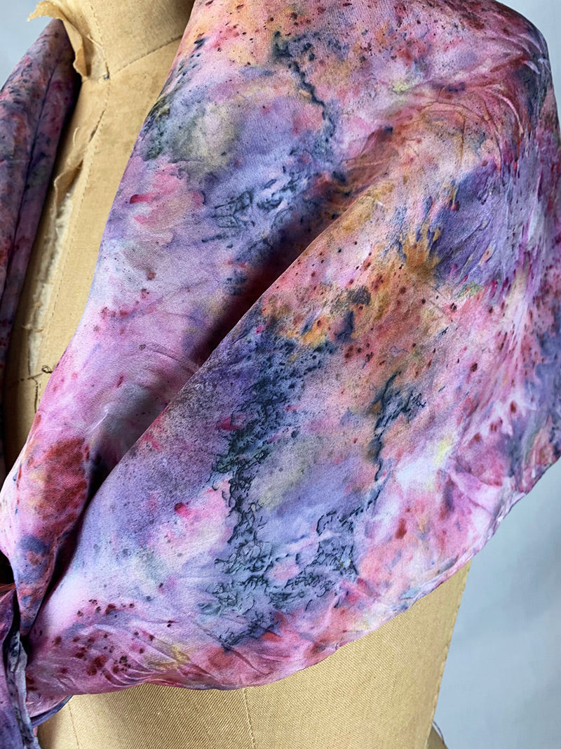 Botanically Dyed Silk Scarf - Faye Magic