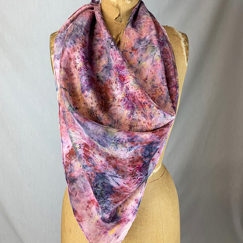 Botanically Dyed Silk Scarf - Faye Magic