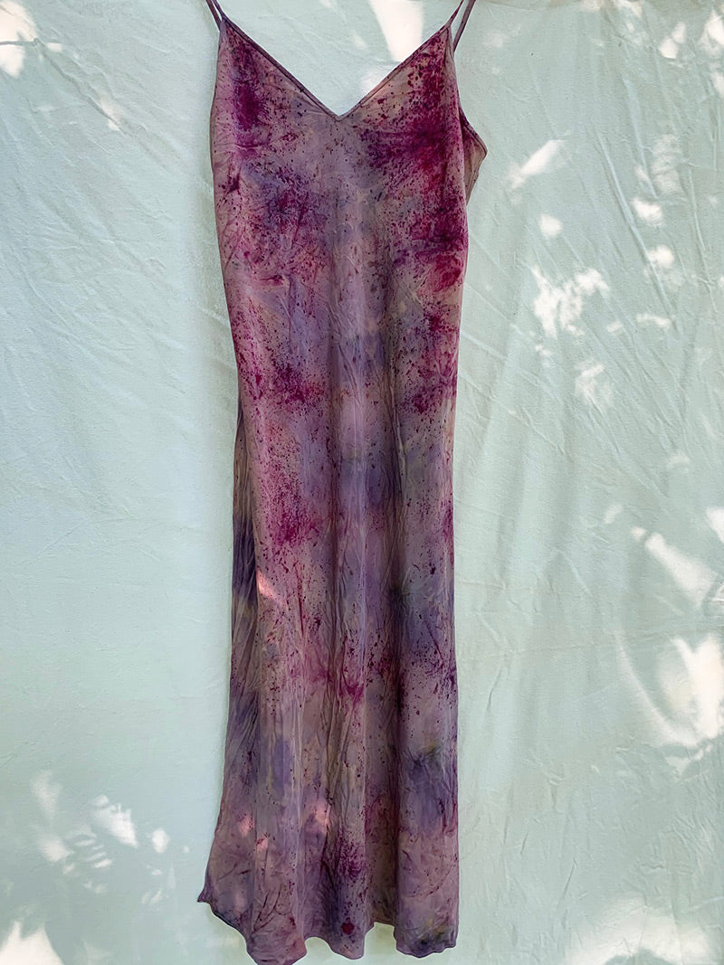 Silk Bias Cut Slip Dress - Fire Goddess
