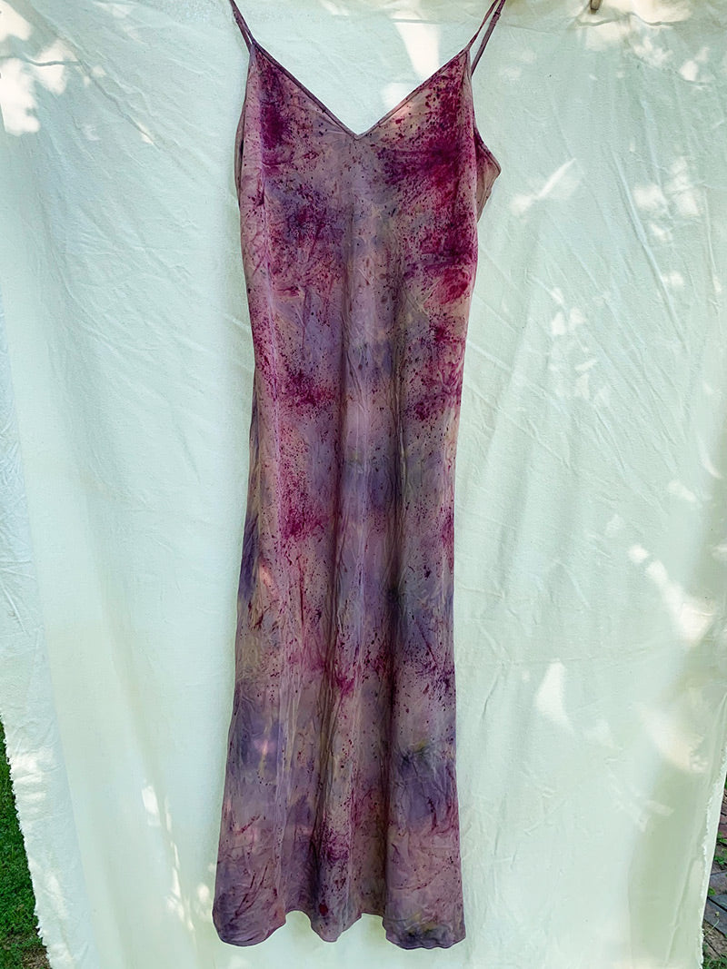 Silk Bias Cut Slip Dress - Fire Goddess