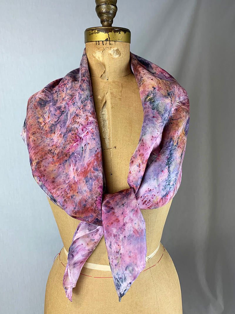 Botanically Dyed Silk Scarf - Faye Magic