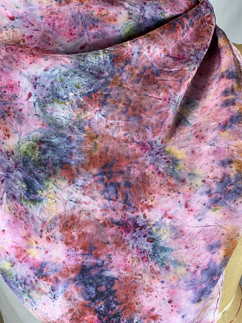 Botanically Dyed Silk Scarf - Faye Magic