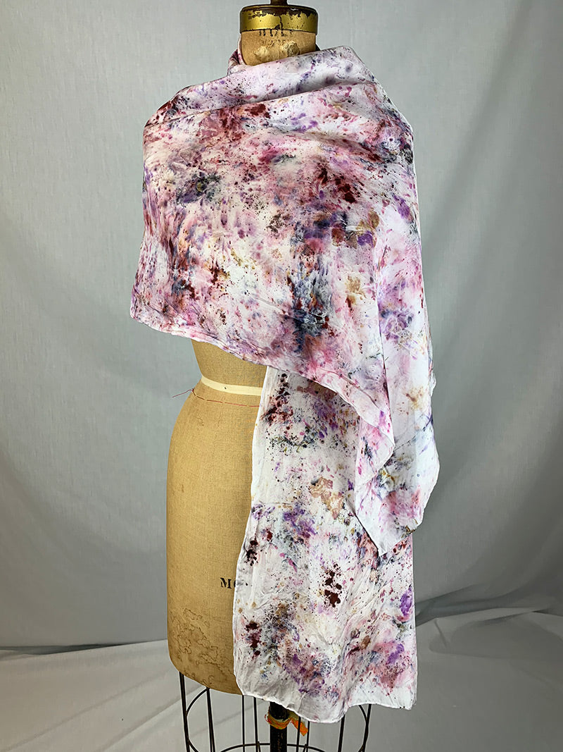 Plant Dyed Silk Shawl - Butterfly