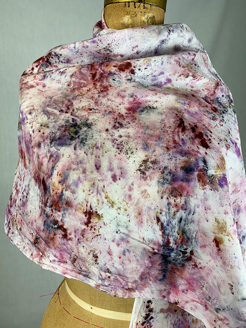 Plant Dyed Silk Shawl - Butterfly