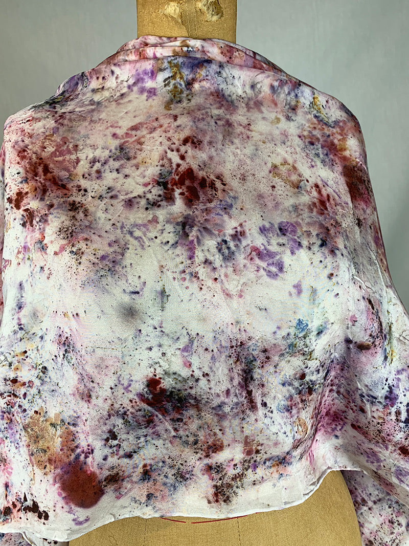 Plant Dyed Silk Shawl - Butterfly