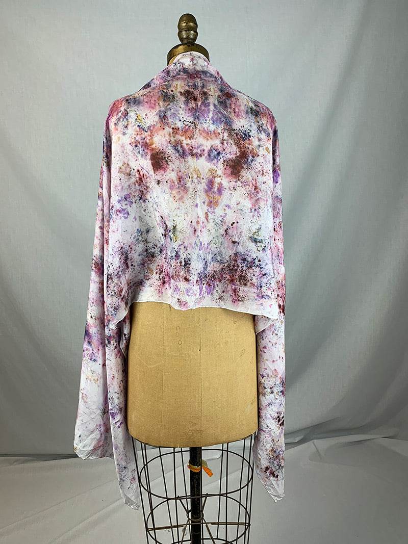 Plant Dyed Silk Shawl - Butterfly