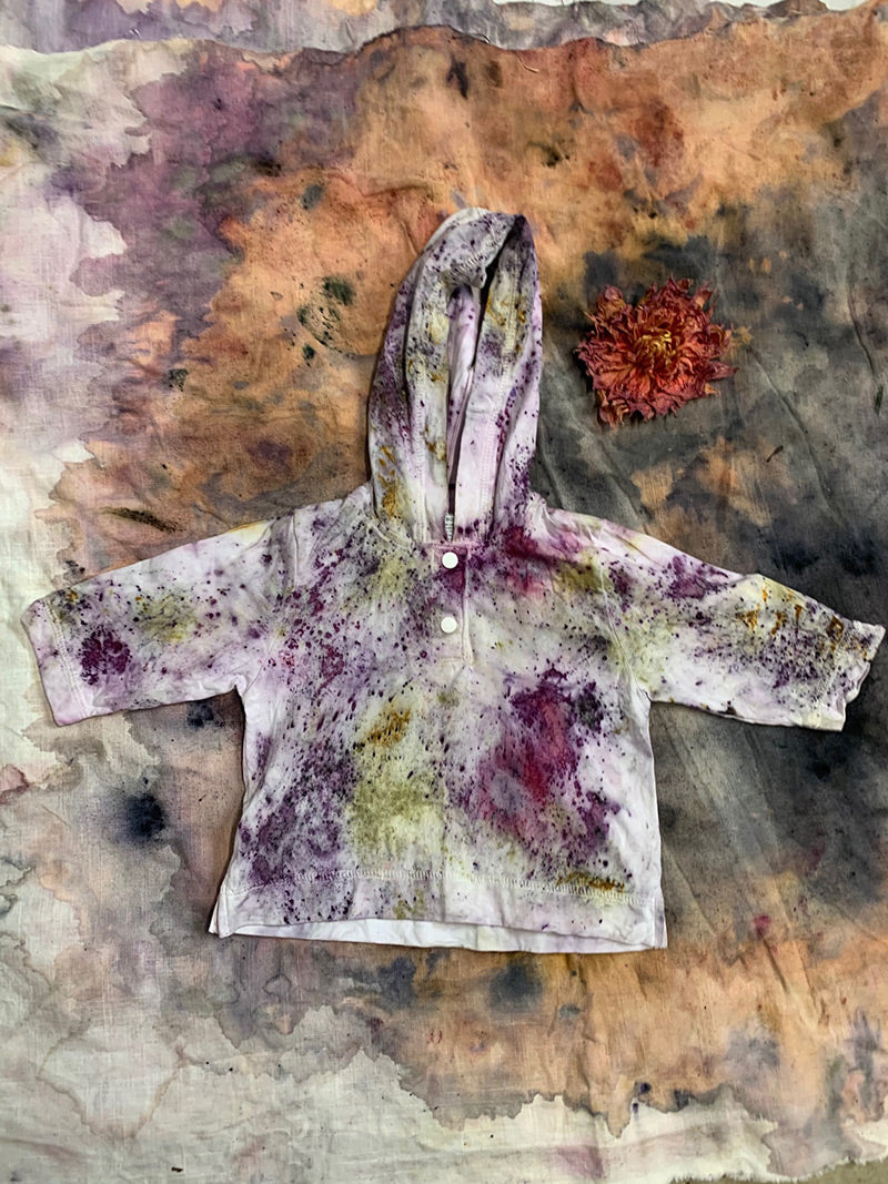 Plant Dyed Cotton Hoodie - 2T