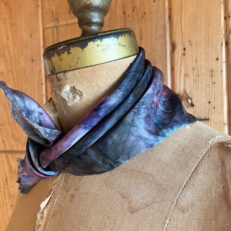 Silk Bandana/Altar Cloth - Wild Flower Fields