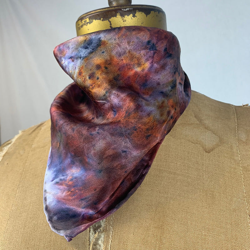 Silk Bandana / Altar Cloth - Fire Opal