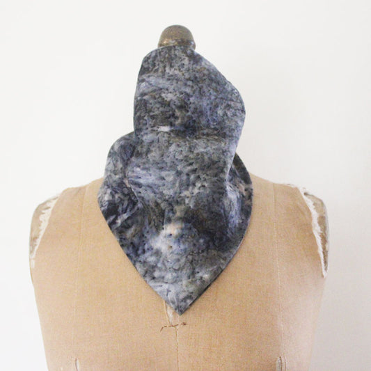 Plant Infused Cotton Bandana/Altar Cloth- Ocean