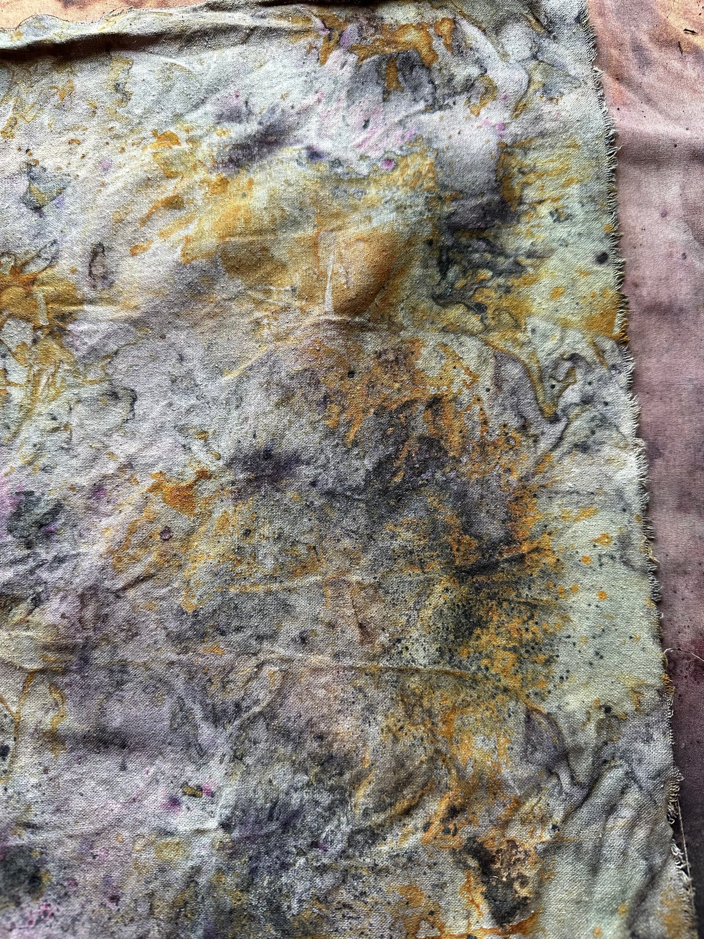 Raw Silk Bandana / altar cloth- Delta Of Venus