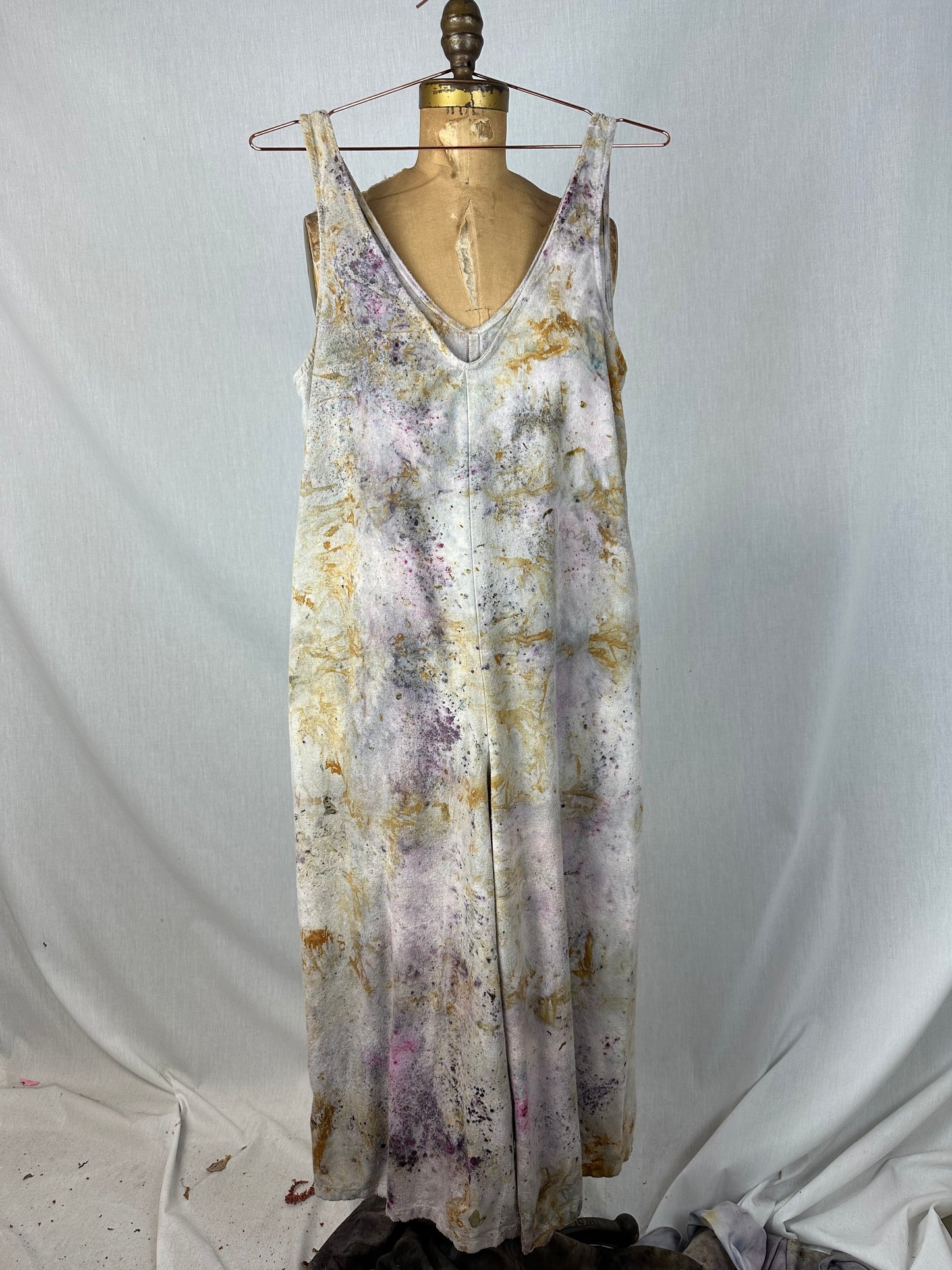 Raw Silk Jumpsuit -Expand