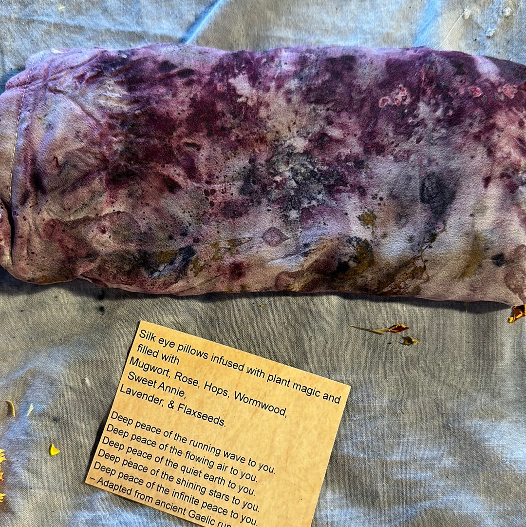 Silk eye pillow - Berry