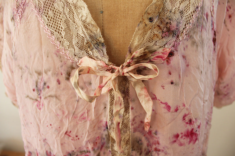 Plant Dyed Vintage Silk