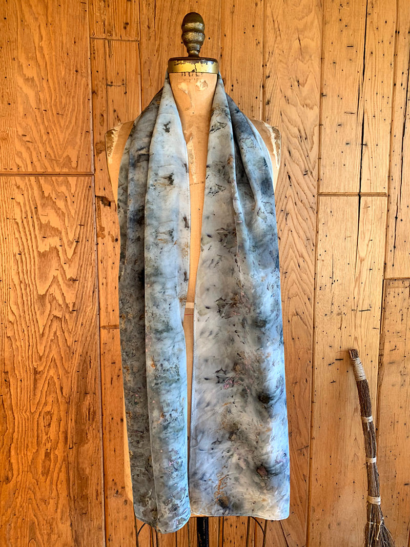 Plant Infused Silk Scarf - Juniper