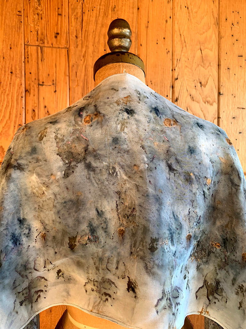 Plant Infused Silk Scarf - Juniper