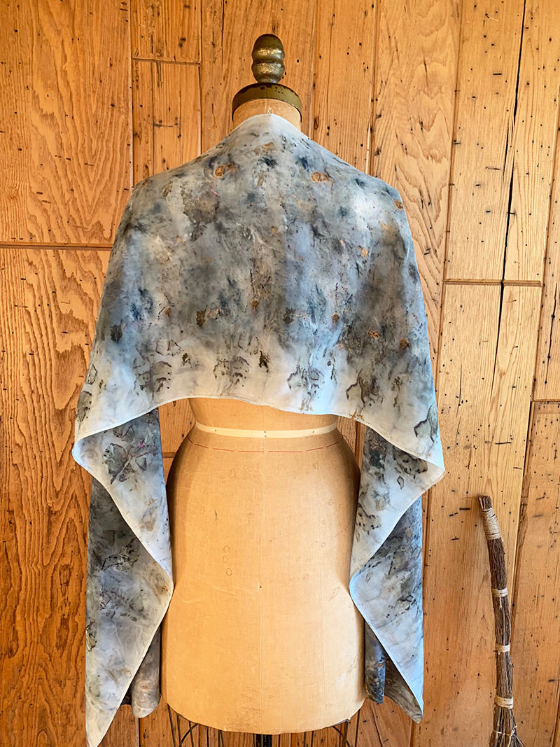 Plant Infused Silk Scarf - Juniper