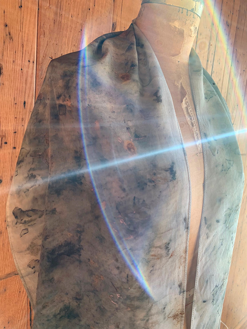 Plant Infused Silk Scarf - Juniper