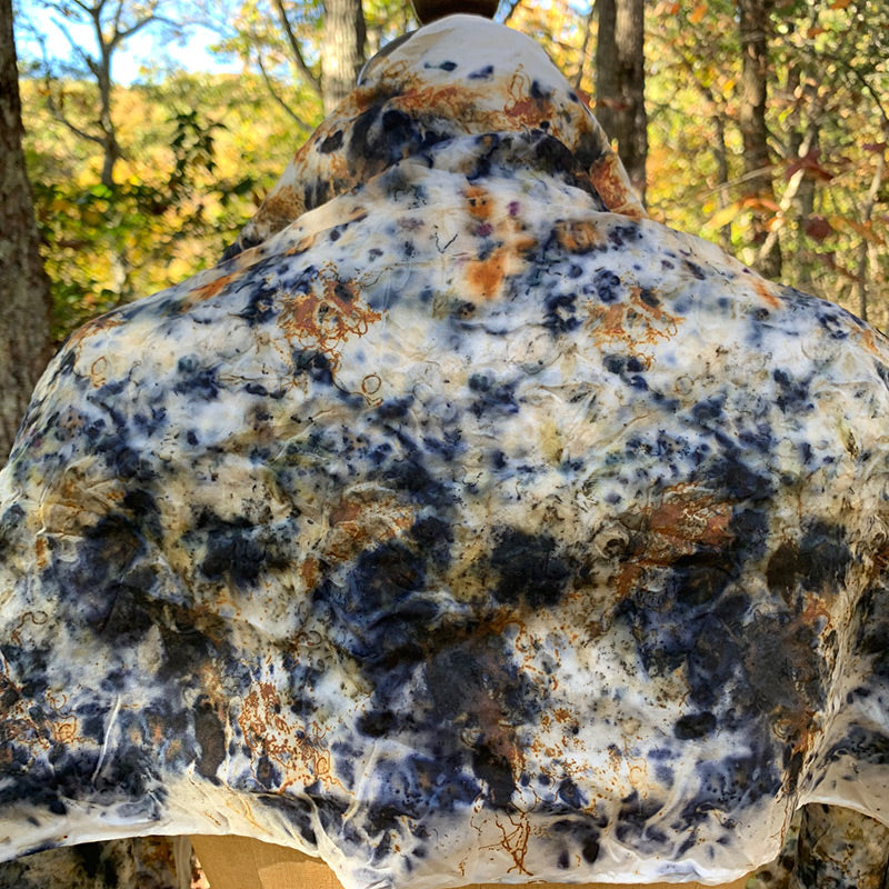 Plant Dyed Silk Scarf - Komorebi