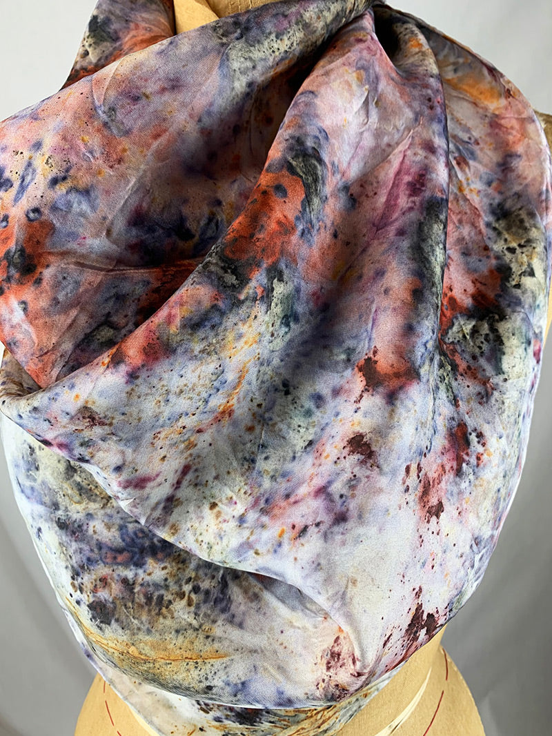 Botanically Dyed Silk - Laughing Flowers