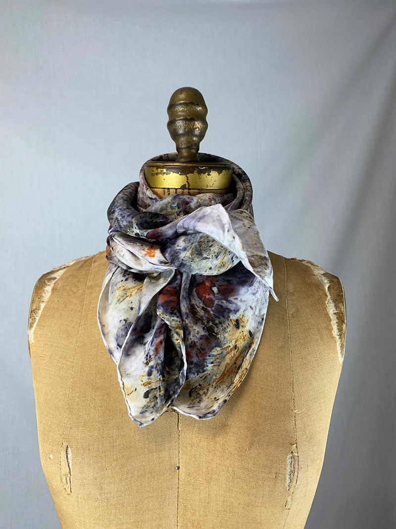 Botanically Dyed Silk - Laughing Flowers