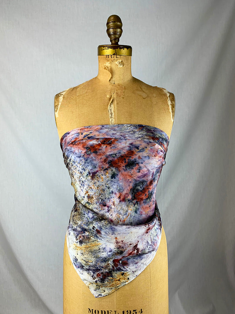 Botanically Dyed Silk - Laughing Flowers