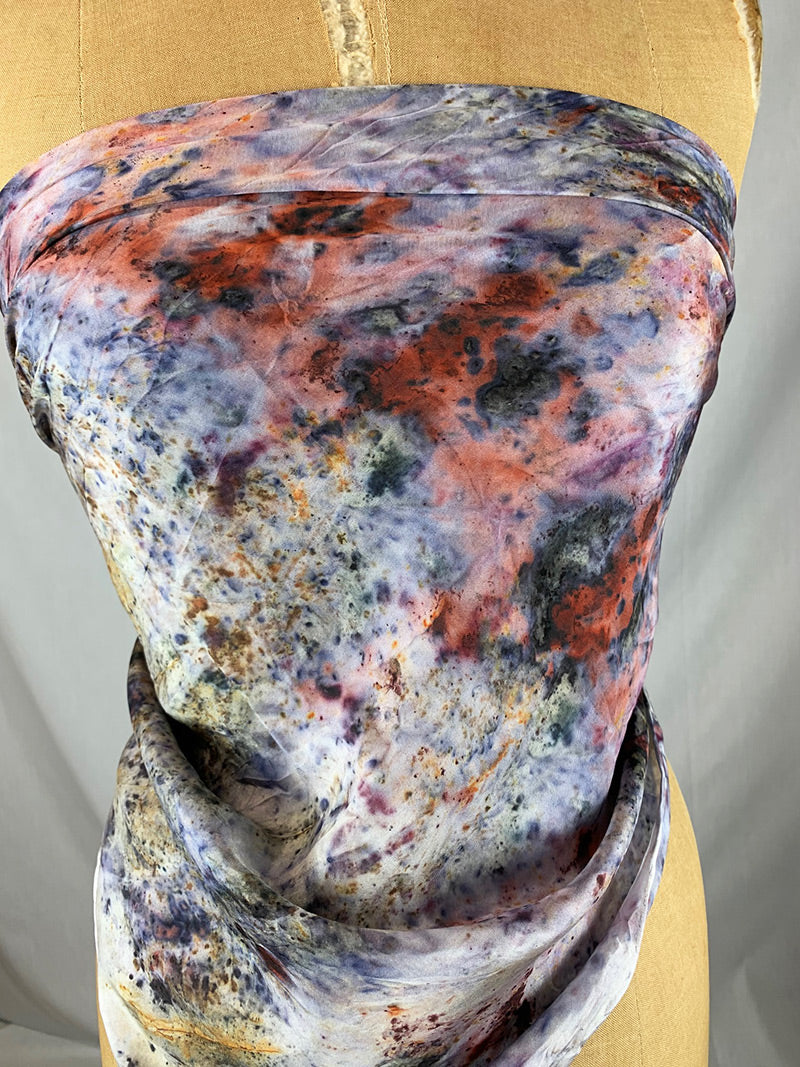 Botanically Dyed Silk - Laughing Flowers