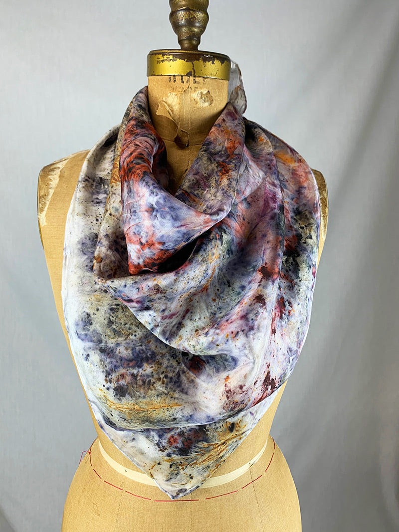 Botanically Dyed Silk - Laughing Flowers